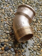 Raccord Viega en bronze coudé 45° type 3121 1" 1/2