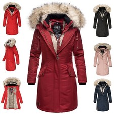 Navahoo Premium Femmes Veste D'Hiver Parka Manteau Chaud Fourrure Daylight Neuf