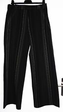 Pantalon noir a rayures. Jacqueline Riu. Taille 44