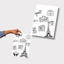 Affiche A4 – Ville  de Paris – Art mural -Idée Cadeau