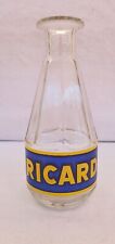 Ancienne carafe pichet pub Ricard Écriture Jaune Et Bleu Vintage  