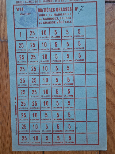 Rationnement feuille de - rationnement,