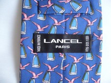 cravate soie lancel