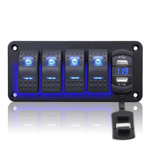 Gang rocker switch relay - rocker,