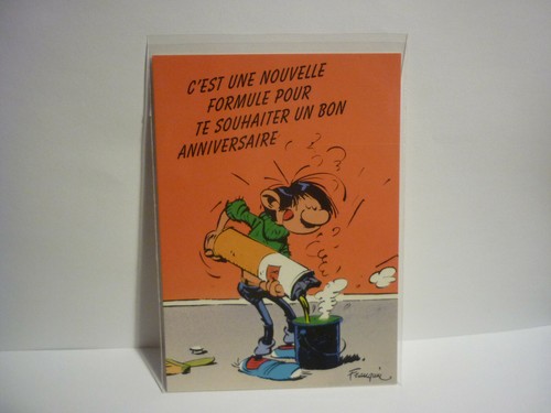 Carte postale gaston lagaffe - postale,