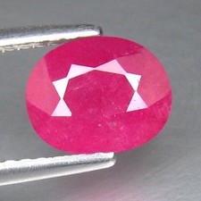 1,61 CT 7X6 MM 100 % NATUREL CHAUFFÉ MAGNIFIQUE RUBIS ROUGE PIERRE...