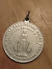 Médaille Religieuse Ancienne Miraculeuse Vierge Marie Rue Du Bac Paris 