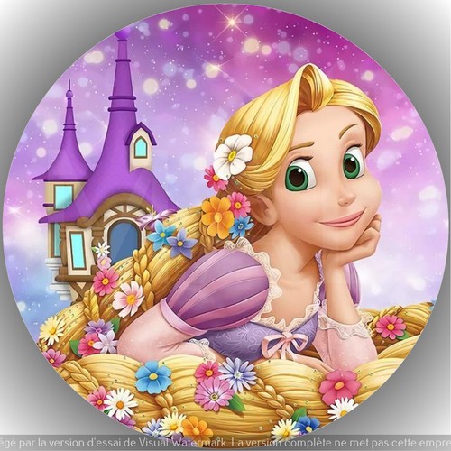 Raiponce décoration de - .,