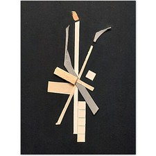 "Croisement" - Collage/Papier - Signé JLP-  Oeuvre Unique - Dimensions: 30X20 cm