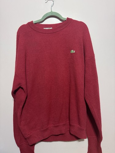 Pull lacoste rouge taille - rouge, xl