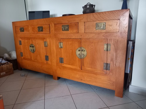 Buffet chinois ancien orme - chinois,