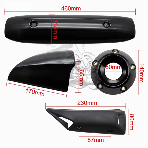 Exhaust pipe cover cowl - exhaust,