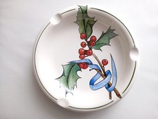 Très beau cendrier de Gien peint à la main