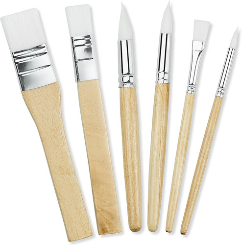 Lot pinceaux en bois - 6,