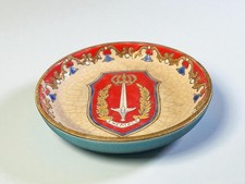 Vide-poche coupelle émaux de Longwy infanterie XXème