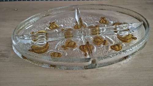 Plateau vintage verre 4 - vintage,