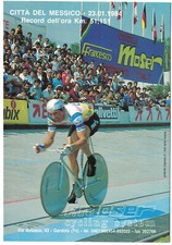 Cyclisme - Francesco MOSER - Record de l'heure 1984 à Mexico