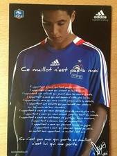 CARTE PUBLICITAIRE ADIDAS - Samir NASRI -  Maillot équipe de France Collector!