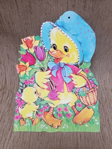 Vintage easter duck and - easter,