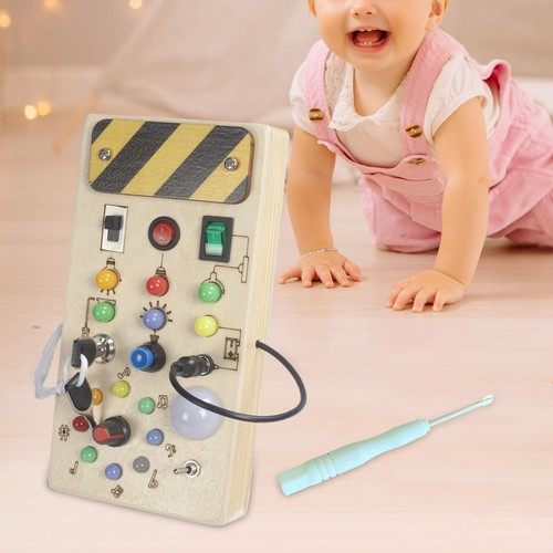 Tableau sensoriel bois led - tableau,