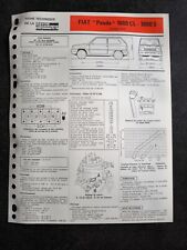 Fiche Technique Automobile - Fiat Panda 1000 CL S Moteur Fire