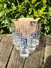 Lots 6 Verres Pastis 51 Tubo