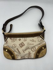 Auth LOEWE Shoulder Bag Canvas Leather Suede 160th Anniversary Used