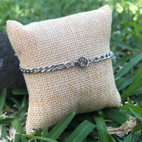 Bracelet argenté acier - -,