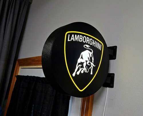 Enseigne lumineuse lamborghini - enseigne,