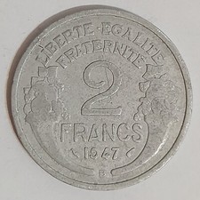 Pièce - Monnaie de France - 2 Francs Morlon 1941-1959 - Quatrième République