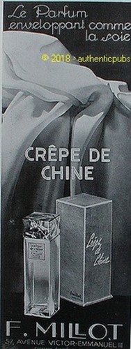 Publicite millot parfum - publicite, f.