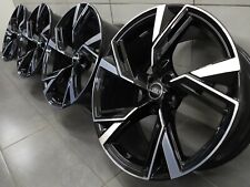 4 jantes alu neuves AUDI ROTOR  RS6 17" noir poli A1 A3 A4 A6 Q3 Q5 A7 A5 TT