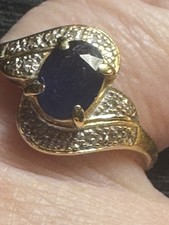Bague Or 18 carats saphir