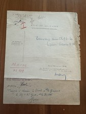 Massu Jacques Ligne autographe et Signature au crayon Indochine 1946
