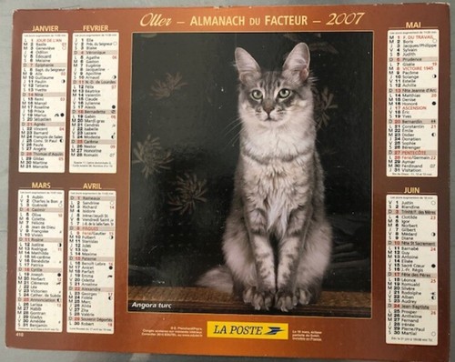 Calendrier almanach facteur - almanach, du