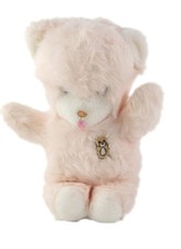 Peluche doudou ours rose  Boulgom Ourson brode 23 cm