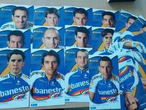 Lot cartes banesto cyclisme - cartes,