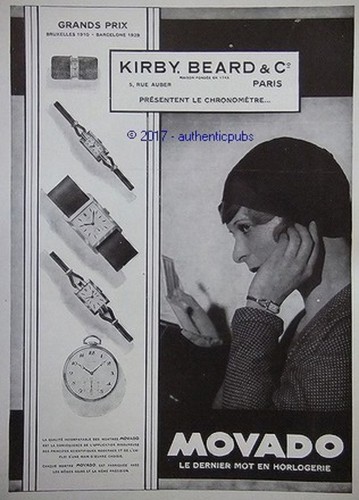 Publicite movado chronometre - publicite,