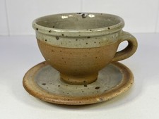 PIERRE DIGAN TASSE ET SOUS TASSE CÉRAMIQUE GRÈS DESIGN  XXème