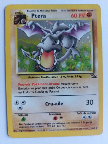 Carte pokemon ptera holo - carte, 1/62