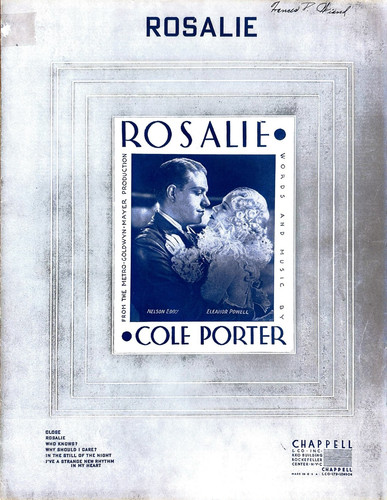 Rosalie sheet music cole - music,