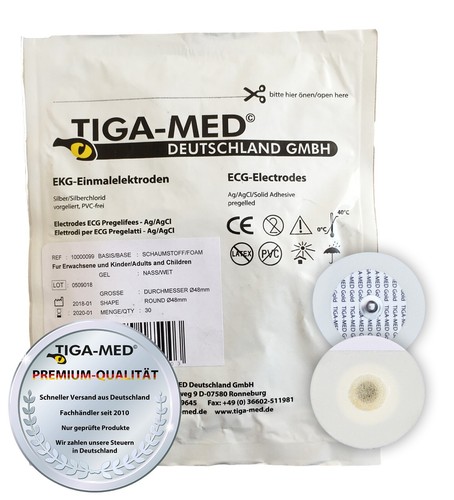 Tiga med 360x - tiga-med, Électrodes