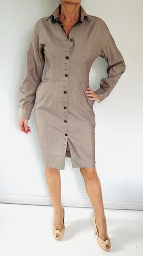 Robe chemise cintrée jean - chemise,