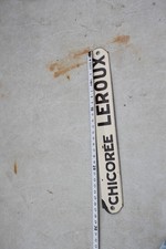 petit plaque emailé chicorée leroux