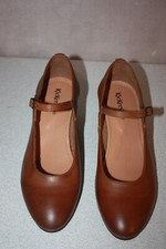 KICKERS  Escarpins à Sangles Cuir Marron Clair T 40 TBE