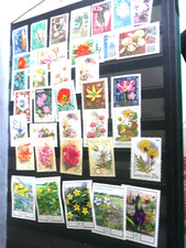 130 timbres de fleurs et