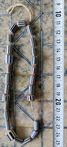 Antique venetian chevron - venetian, beads