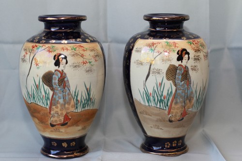 Paire vases céramique - paire, en