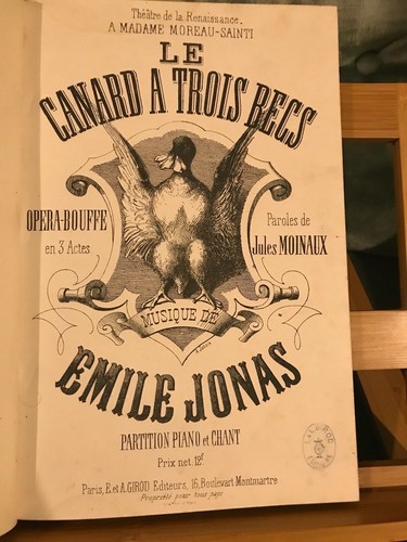 Emile jonas canard trois - emile, le