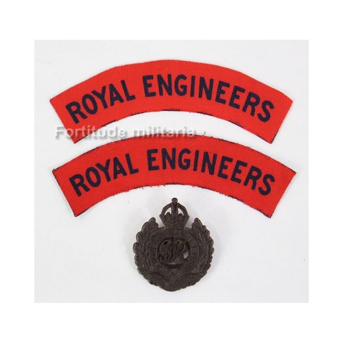 Royal engineers insignes - ",
